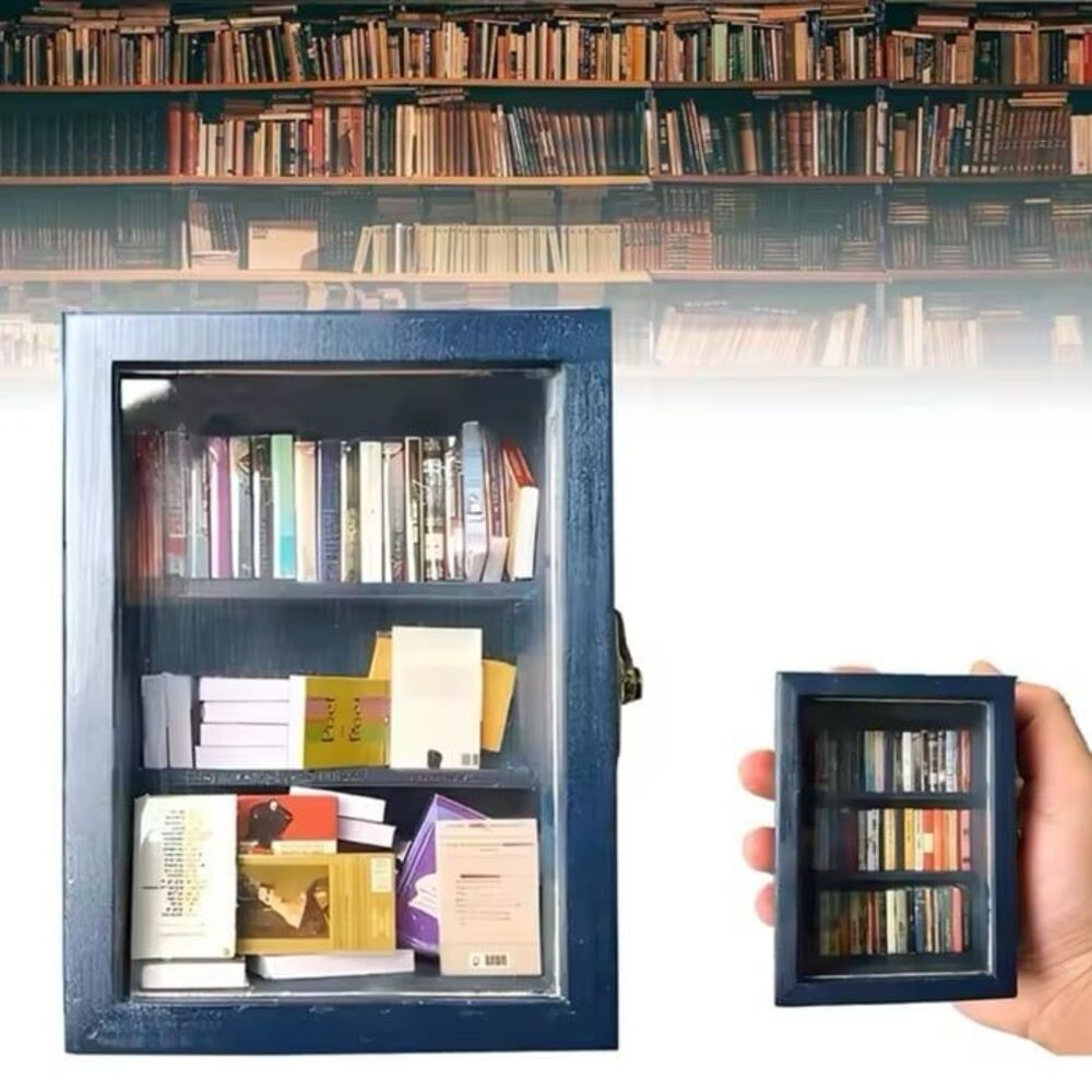 abigail&bleu Creative Anti-Anxiety Bookshelf Miniature Book Match Boxes Gift